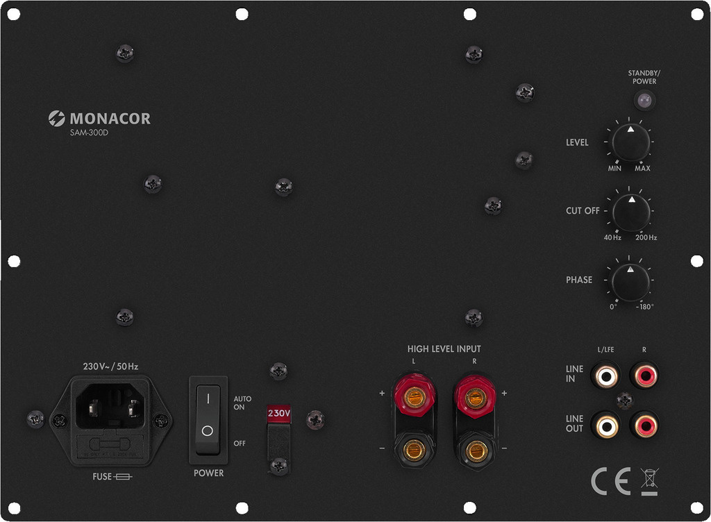 SAM-300D Class D 300W Active Subwoofer Module