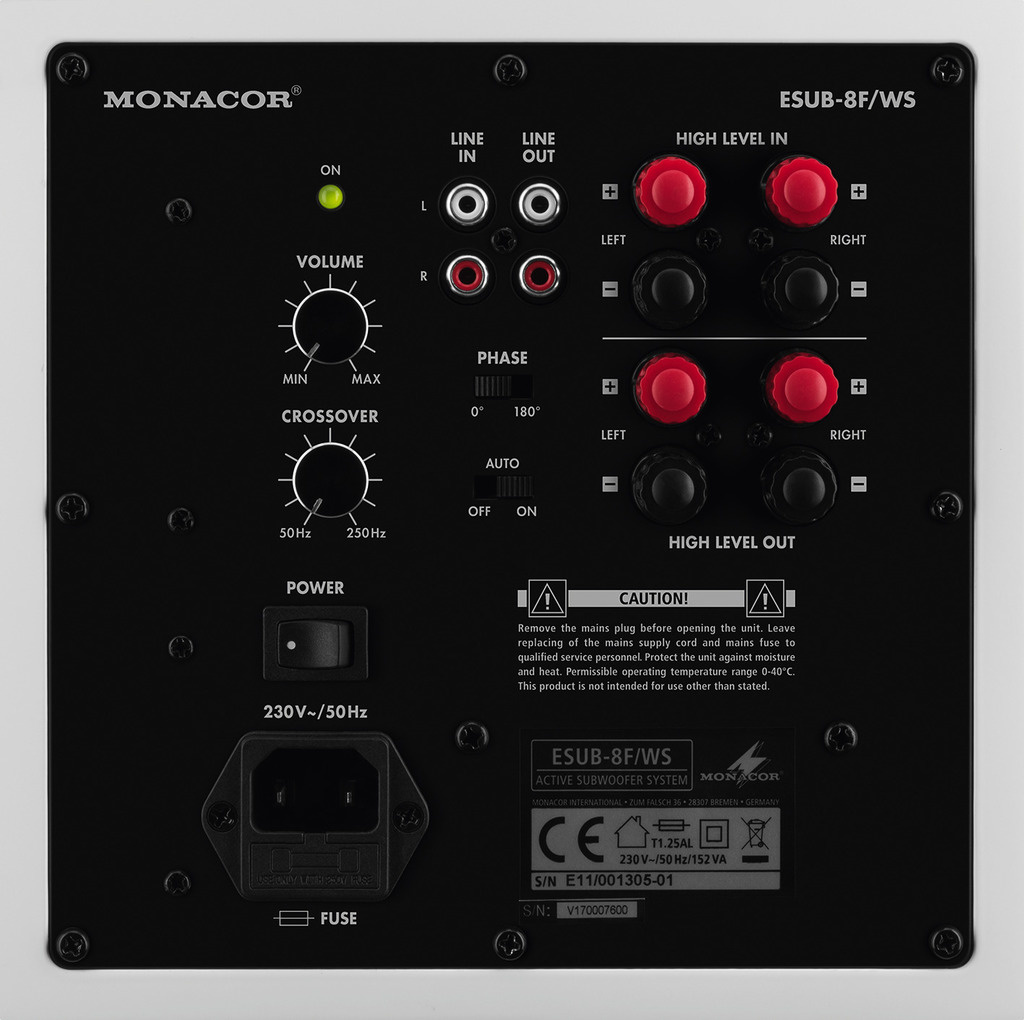 ESUB-8F/WS | Active Subwoofer | 50W