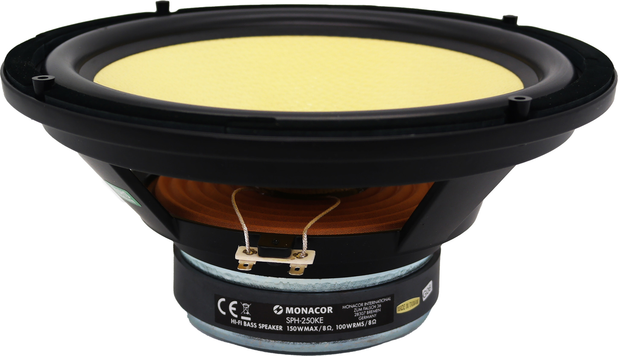 SPH-250KE 10" Kevlar Cone Woofer 8 Ohm