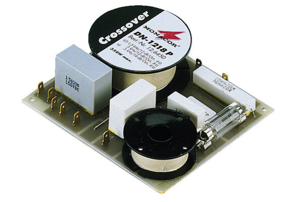 DN-1218P | 2-Way Crossover | 3,000 Hz | 8 Ohm | Tweeter protection