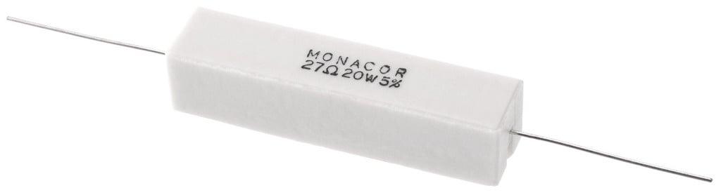 LSR-270/20 | 27 Ω | 20 W | 5% | High-Power Cement Resistor
