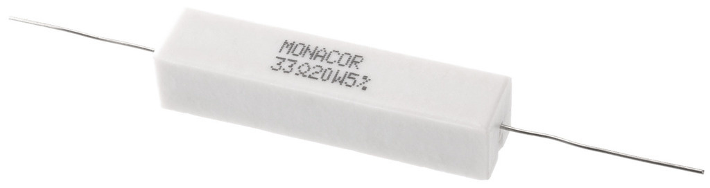 LSR-330/20 | 33 Ω | 20 W | 5% | High-Power Cement Resistor