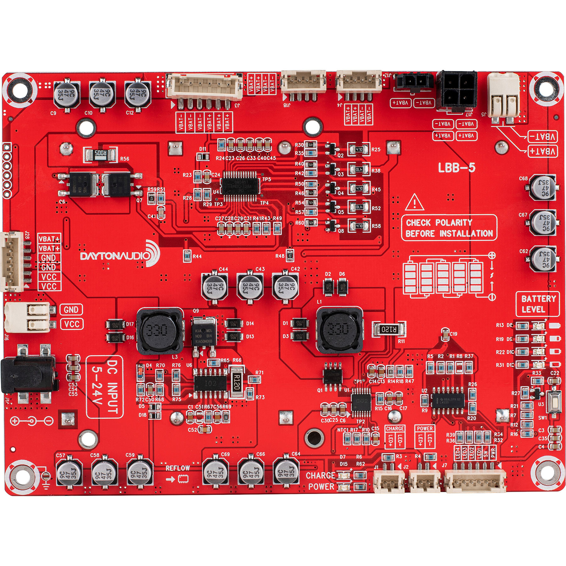 LBB-5 5 x 26650 Lithium Battery Charger Board / Module