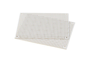 White Perforated Crossover Board | Pair | 8,89 x 12,70 cm