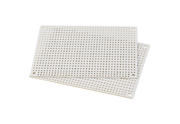 White Perforated Crossover Board | Pair | 8,89 x 12,70 cm