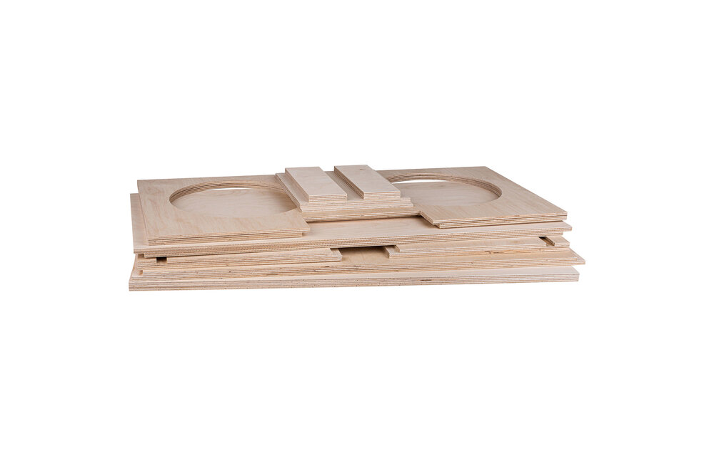 DIY Cabinet | 53 L | Flatpack | Knock-Down 2x10" Baltic Birch Bass Guitar Cabinet