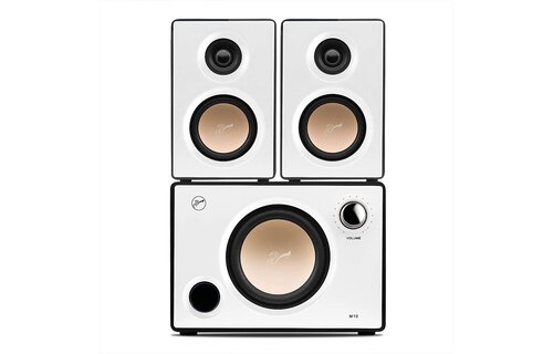 Swans M10 High-Fidelity | 2.1 Speaker System | Compact Active Bookshelf Speakers