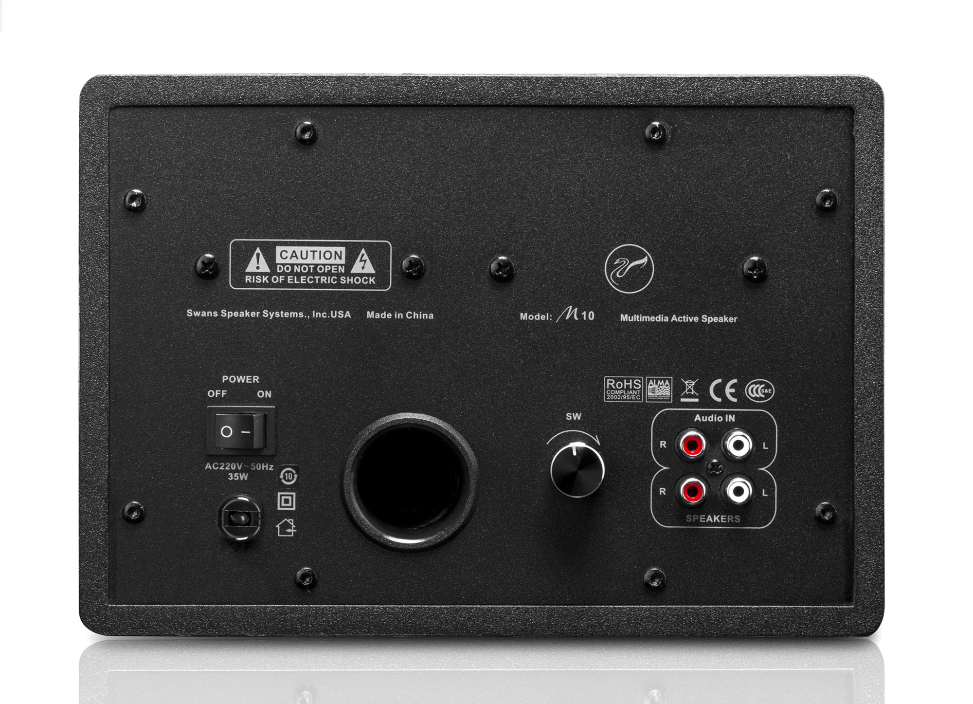 Swans M10 High-Fidelity | 2.1 Speaker System | Compact Active Bookshelf Speakers