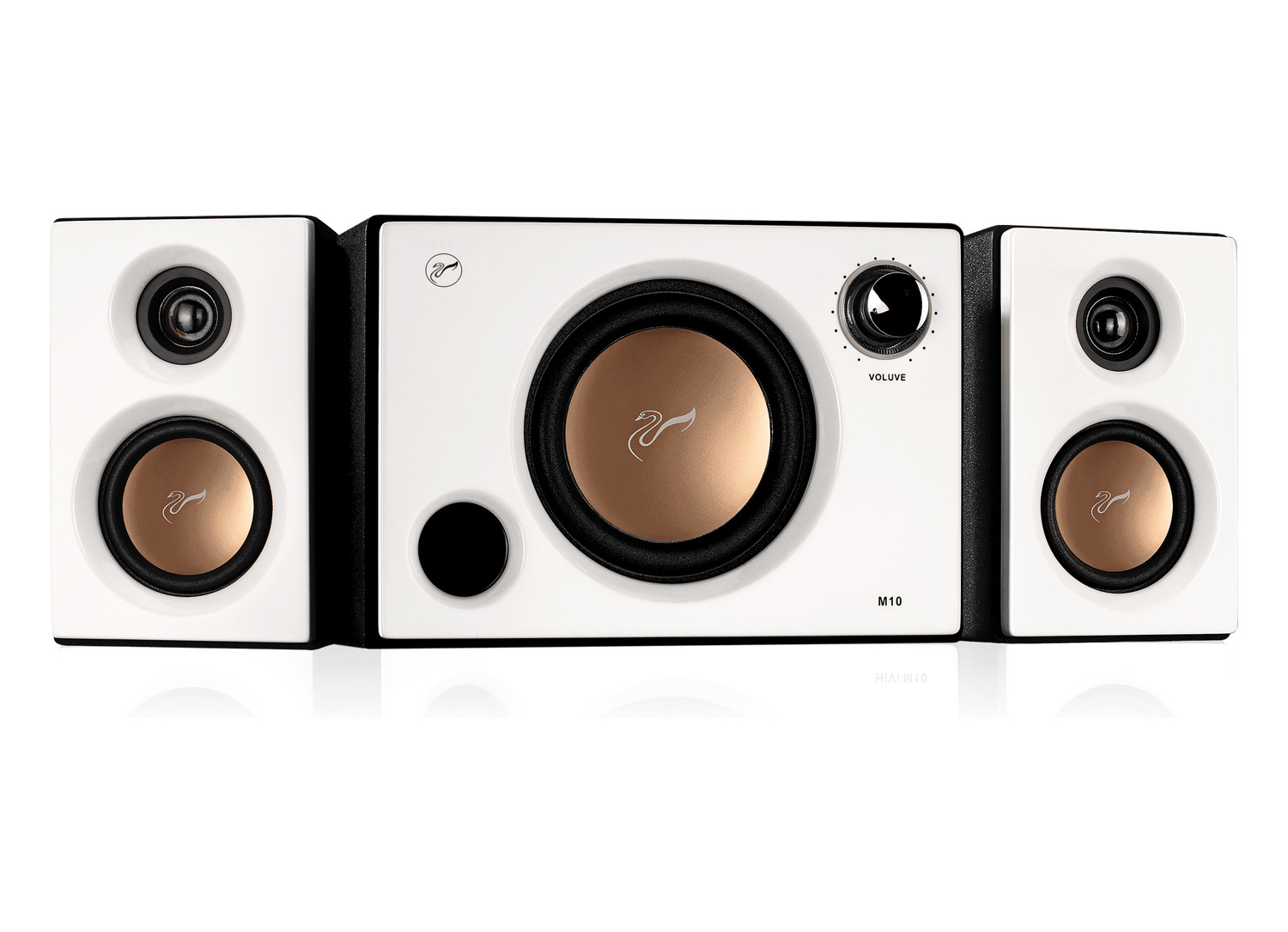 Swans M10 High-Fidelity | 2.1 Speaker System | Compact Active Bookshelf Speakers
