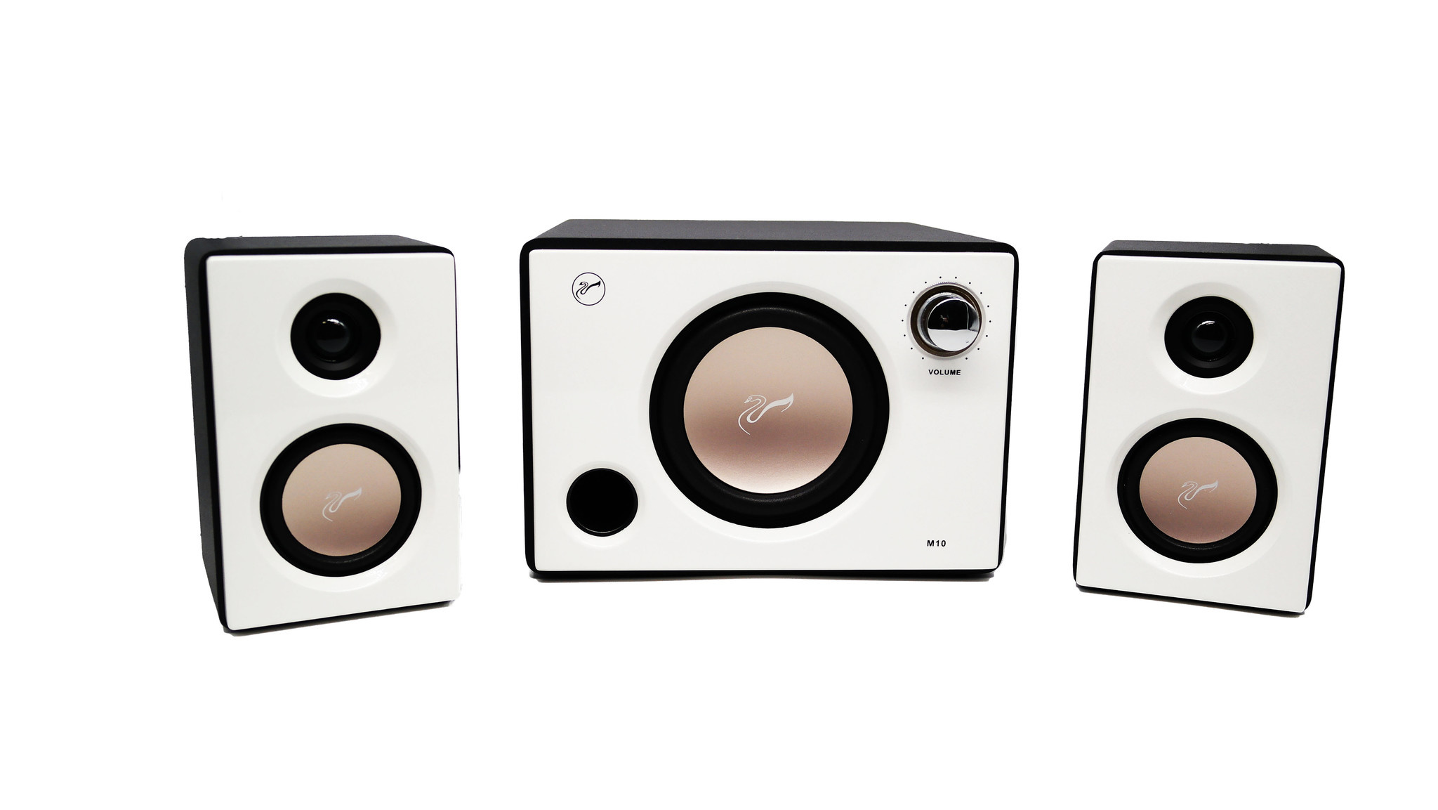 Swans M10 High-Fidelity | 2.1 Speaker System | Compact Active Bookshelf Speakers