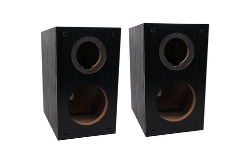 Swans DIY2.2-A Bookshelf Speaker | DIY Kit | Cabinet Only | Black | Pair