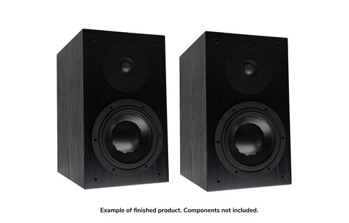 Swans DIY2.2-A Bookshelf Speaker | DIY Kit | Cabinet Only | Black | Pair