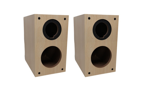 Swans DIY2.2-A Bookshelf Speaker | DIY Kit | Cabinets Only | White | Pair