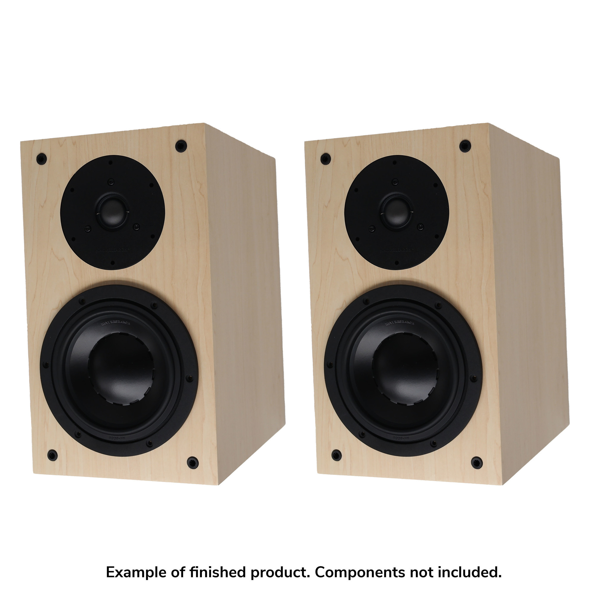 Swans DIY2.2-A Bookshelf Speaker | DIY Kit | Cabinets Only | White | Pair