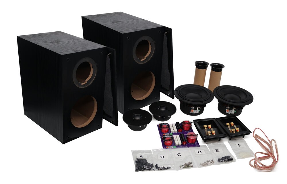 Swans DIY2.2-A | DIY Kit | Cabinet and Components | Black | Pair