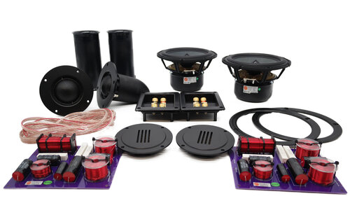 Swans DIY3.1-A Bookshelf Speaker | DIY Kit | Cabinet and Components | Black