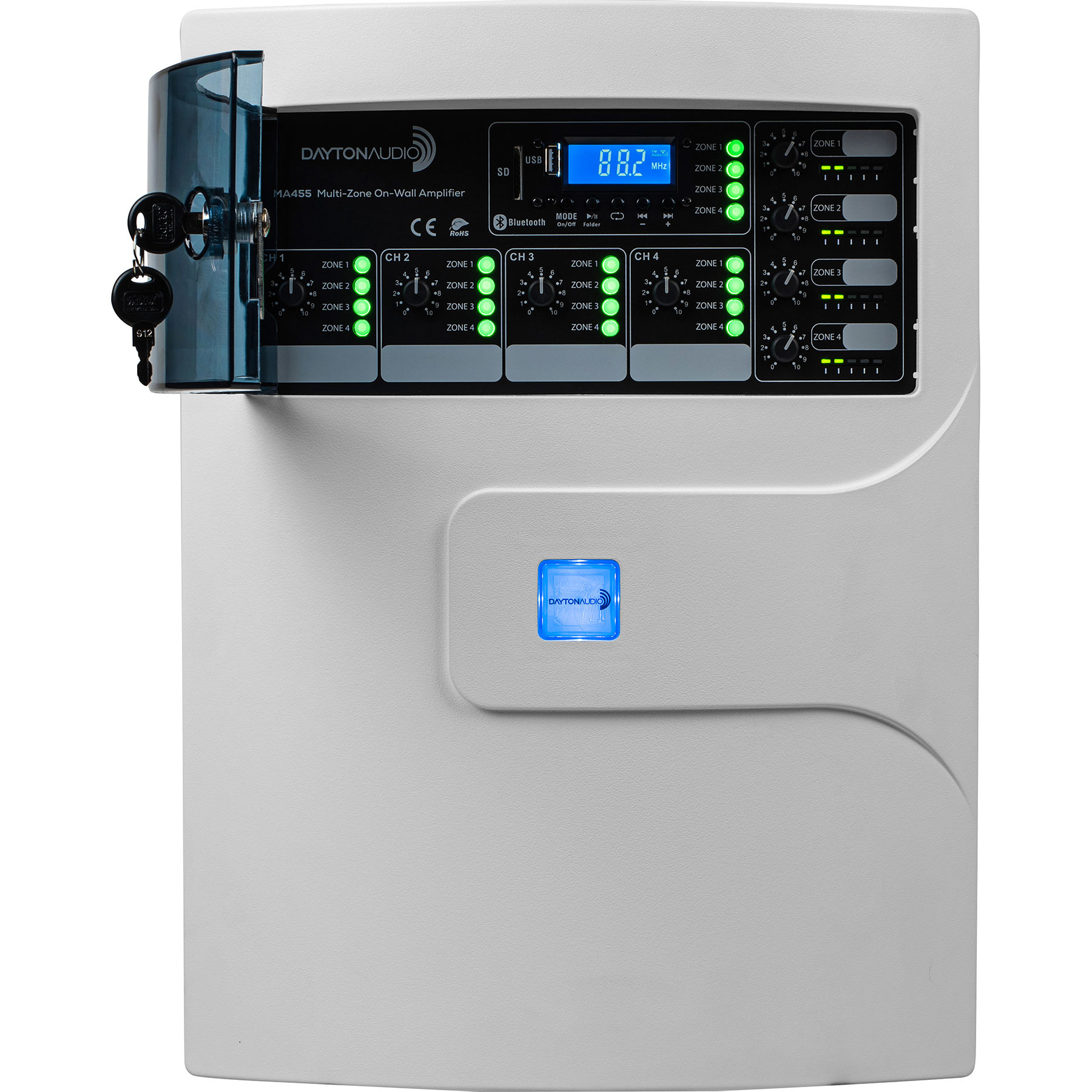 MA455 Multi-Zone On-Wall 4 Channel Verstärker