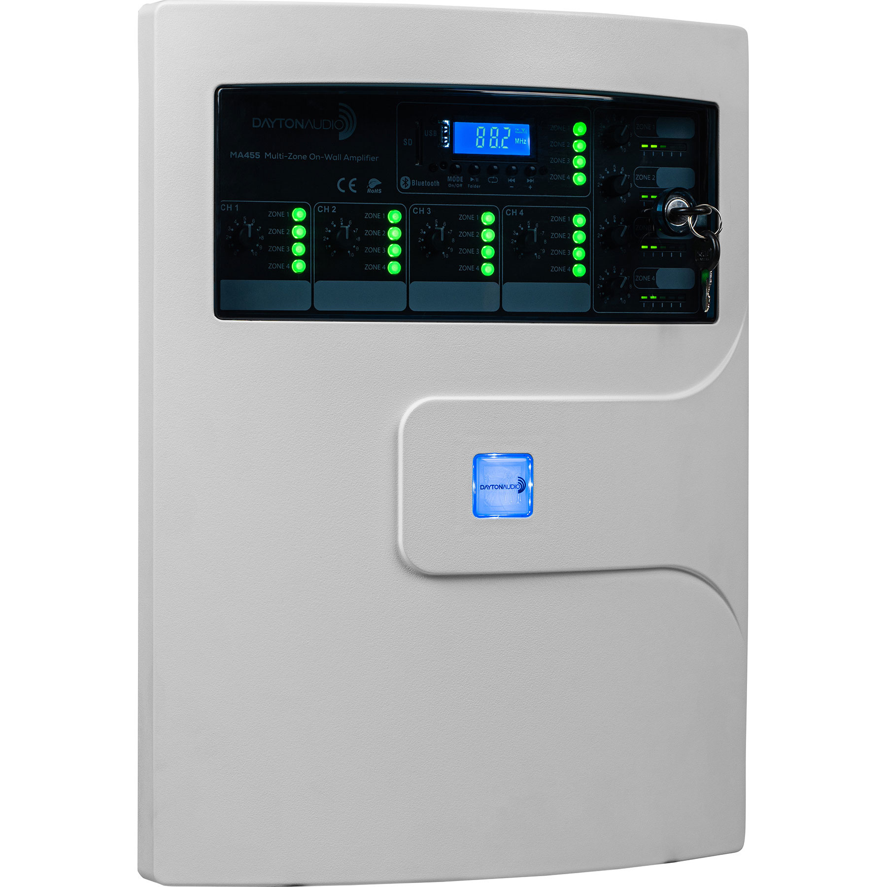 MA455 Multi-Zone On-Wall 4 Channel Amplifier