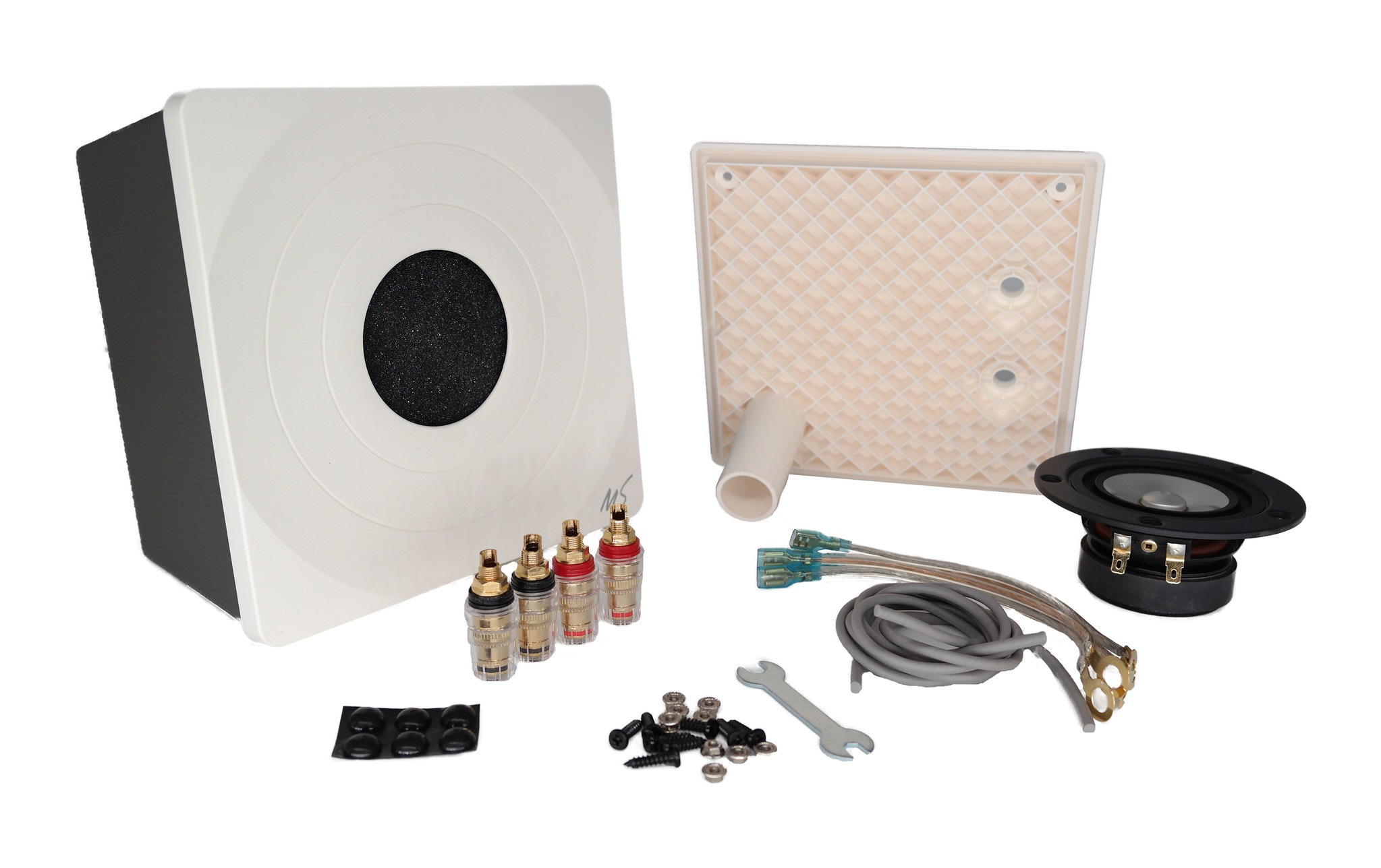 Tozzi One Kit White DIY Kit Components and Cabinets | Pair
