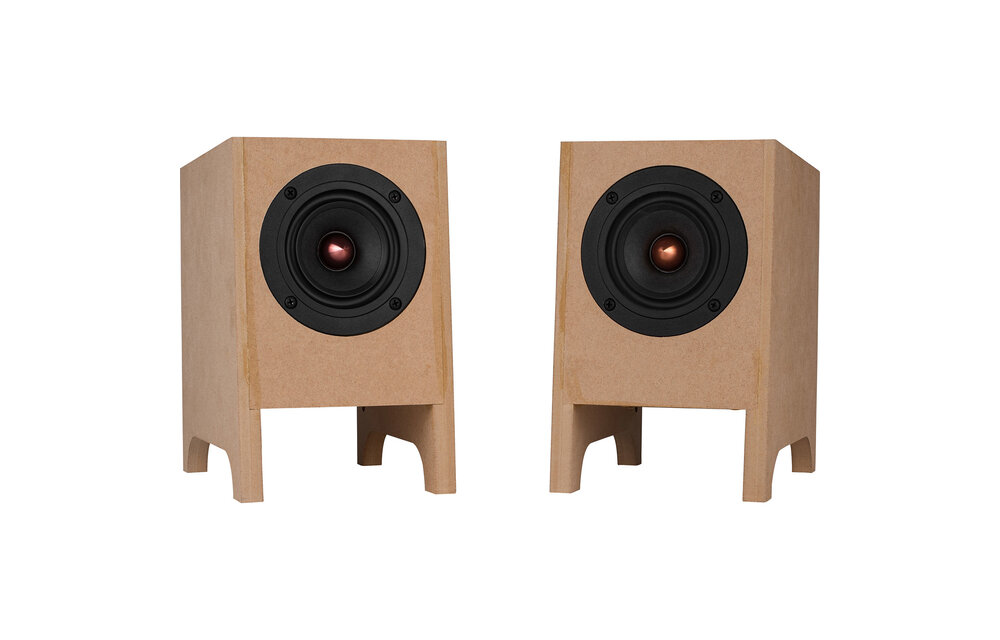 Copperhead Desktop Full-Range Speaker Kit with Cabinet | Pair