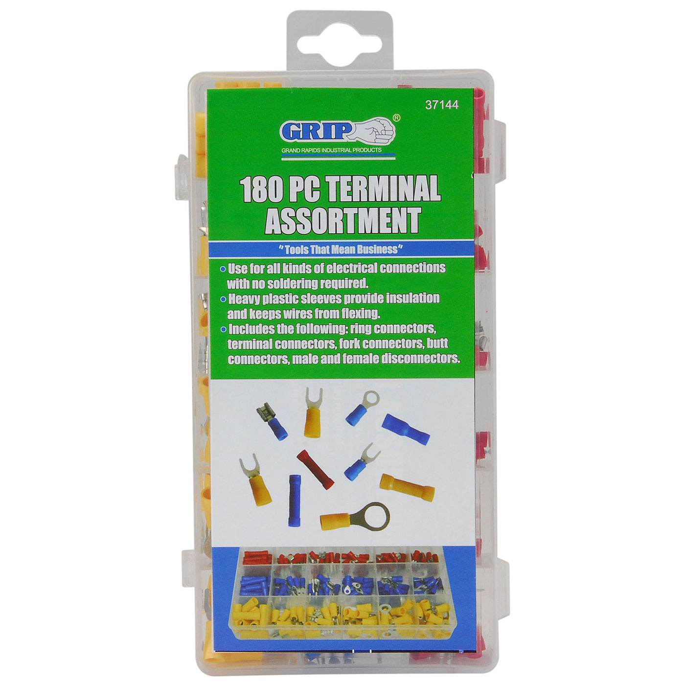 37144 Electrical Terminal Assortment 180 Pcs.