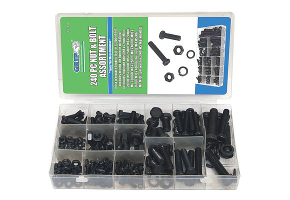 43164 240-Piece Metric Nut and Bolt Kit