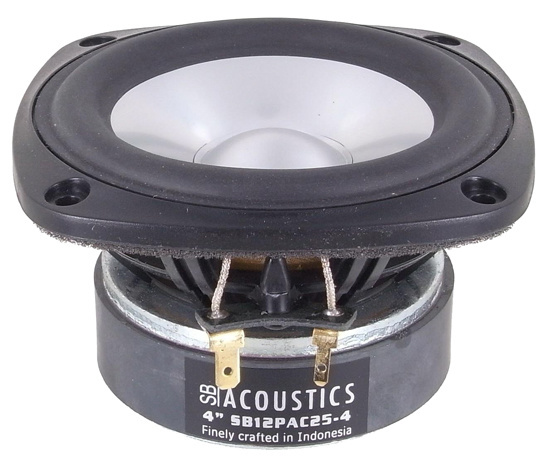 SB12PAC25-4 4” Aluminium Cone Mid-range Woofer
