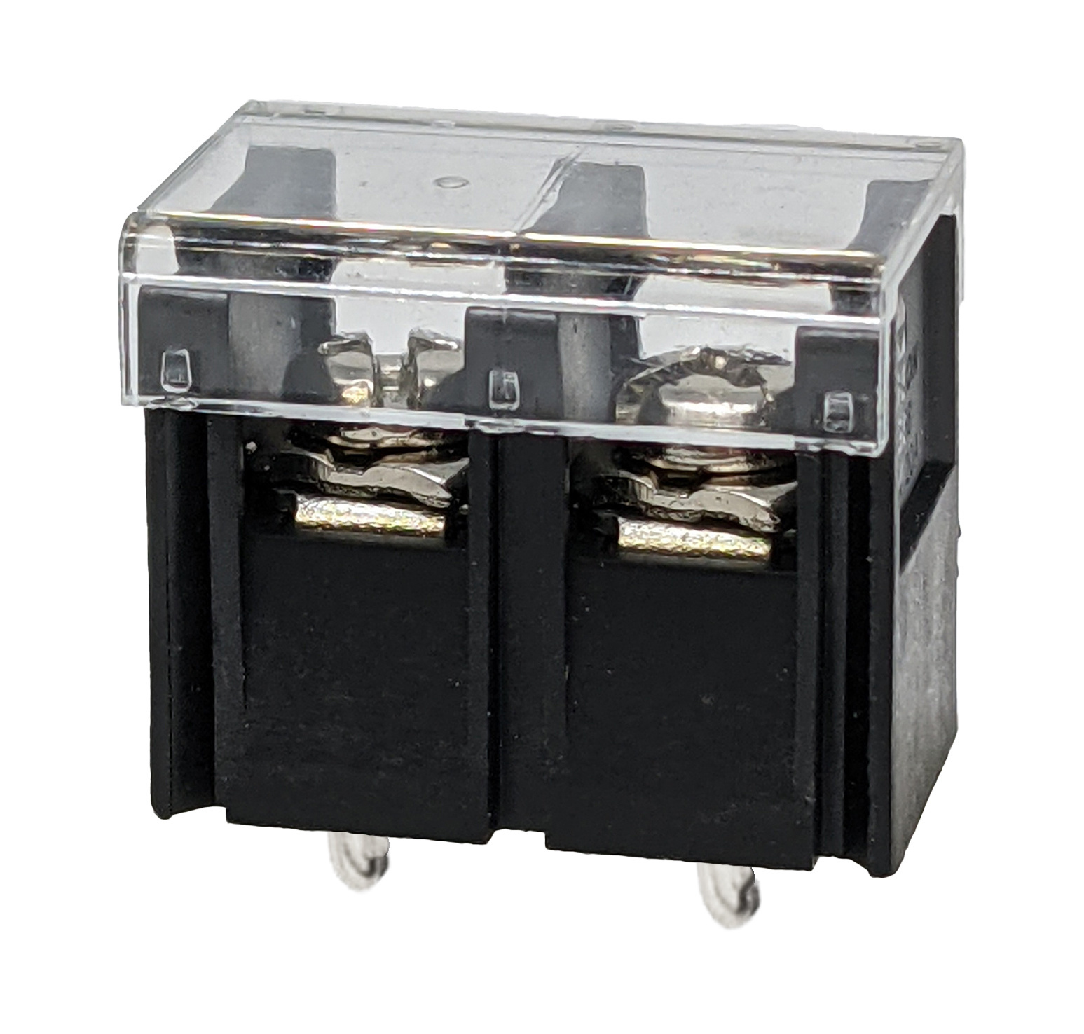 TB02 Nickel-plated Screw Terminals For PCB mounting with Plastic Cover