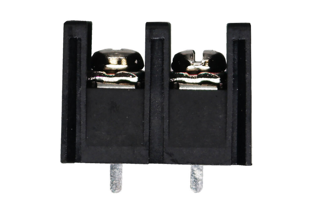 TB02 Nickel-plated Screw Terminals For PCB mounting with Plastic Cover