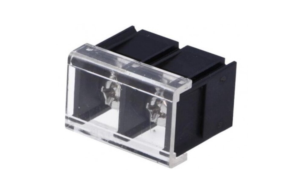 TB02 Nickel-plated Screw Terminals For PCB mounting with Plastic Cover