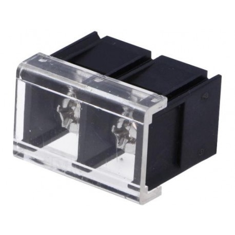 TB02 Nickel-plated Screw Terminals For PCB mounting with Plastic Cover