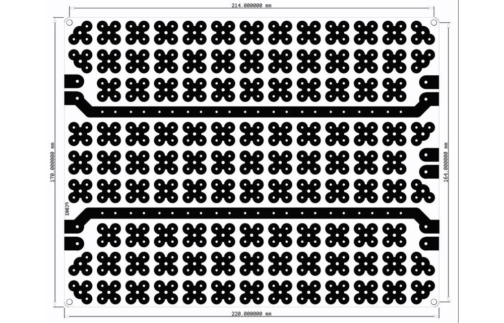 PCB-S03 Cloverleaf Pitches Crossover Board | 17 x 22 cm Circuit Boards