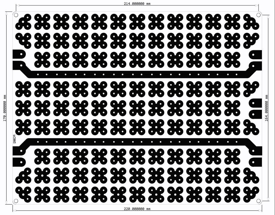 PCB-S03 Cloverleaf Pitches Crossover Board | 17 x 22 cm Circuit Boards