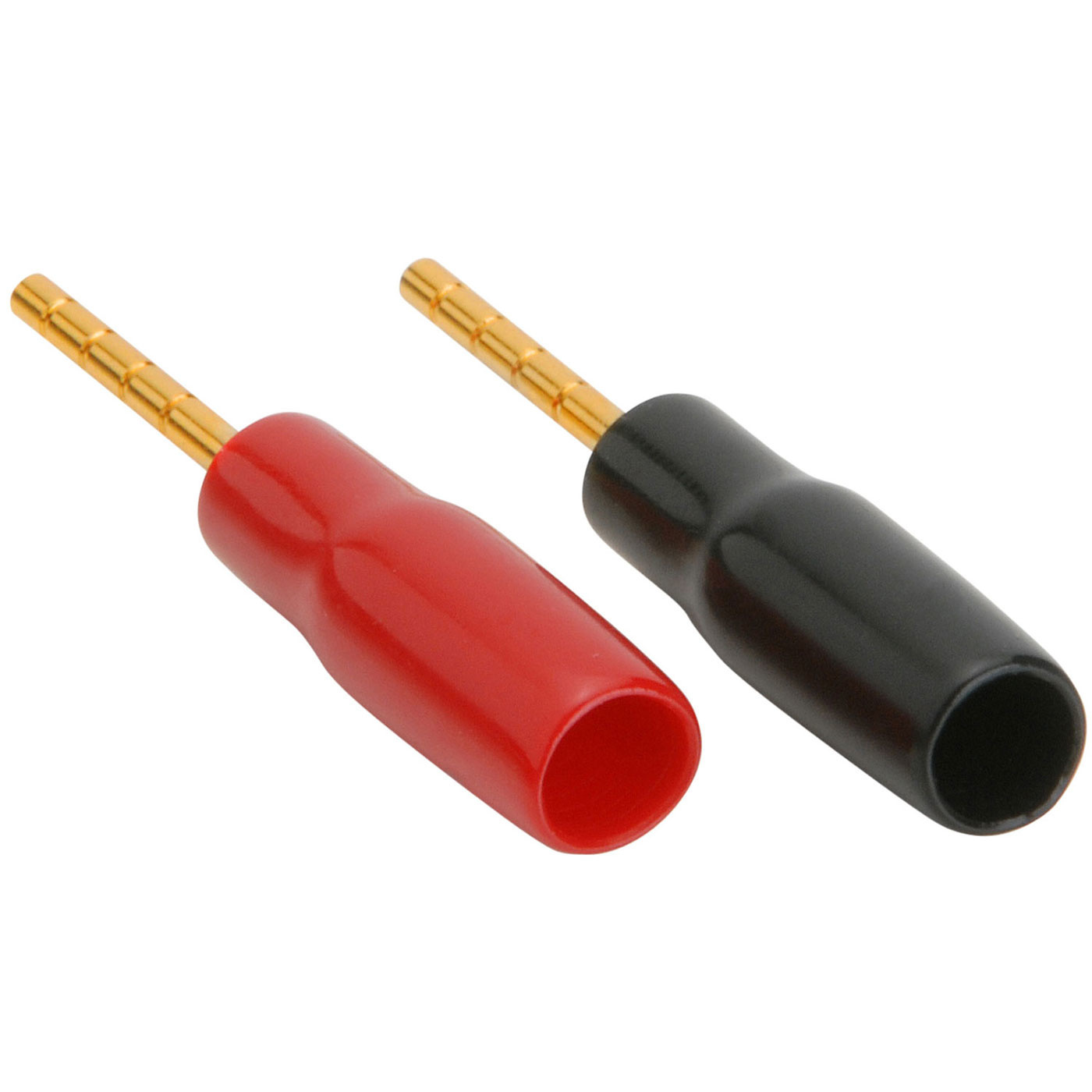 Gold 12 AWG Speaker Pin Connector Pair with Set Screws