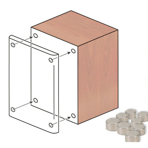 Magnetic Grill Guides 0.395" Dia. x 0.2" H 8 Pcs.