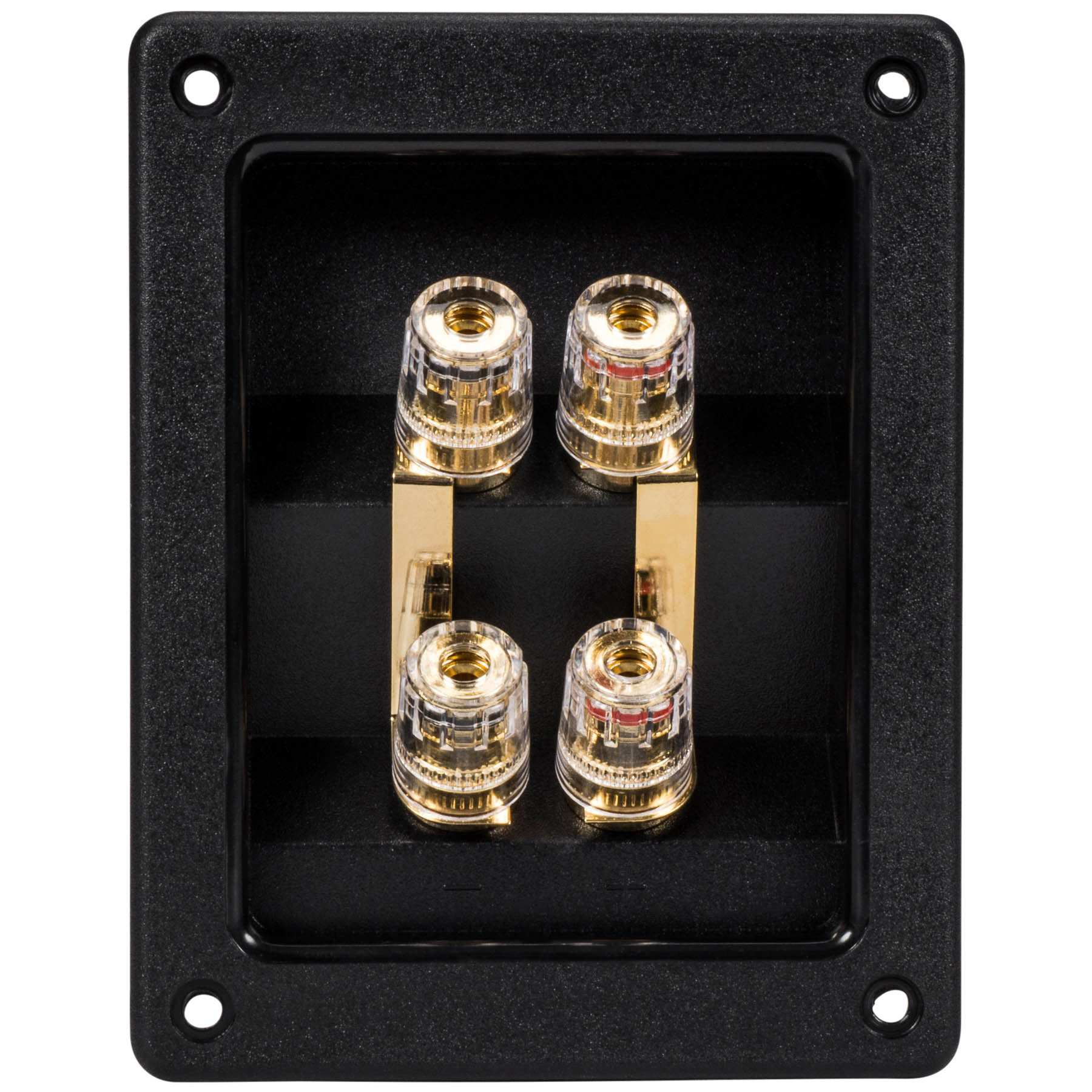 Bi-Amp Speaker Terminal Cup Gold Insulated Binding Post Banana Jack