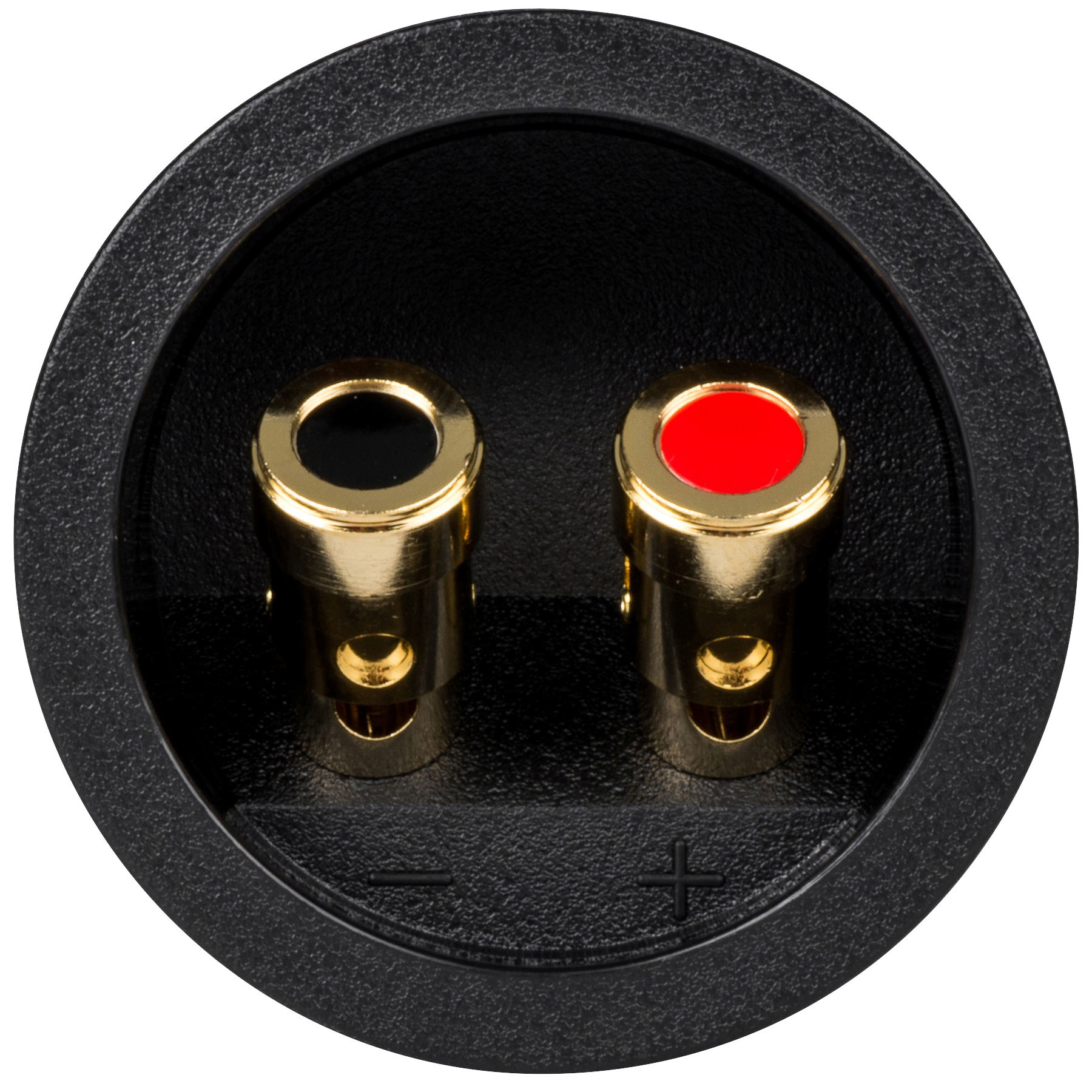 Pressfit Speaker Wire Terminal Cup  Gold Spring-Loaded