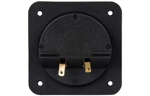 Square Speaker Wire Terminal Cup Gold Spring-Loaded