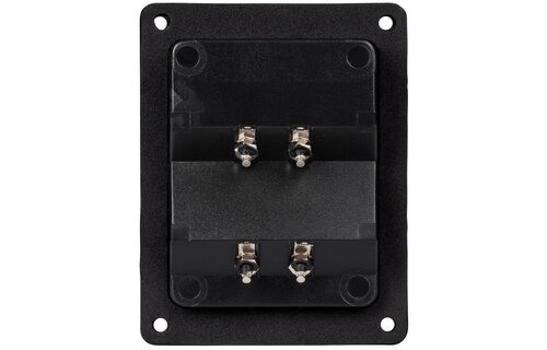 Bi-Amp Speaker Terminal Cup Satin Nickel Binding Post Banana Jack