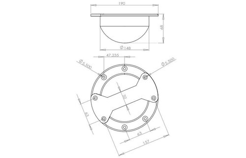 Round Plastic Speaker Cabinet Handle