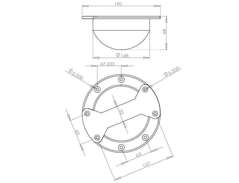 Round Plastic Speaker Cabinet Handle