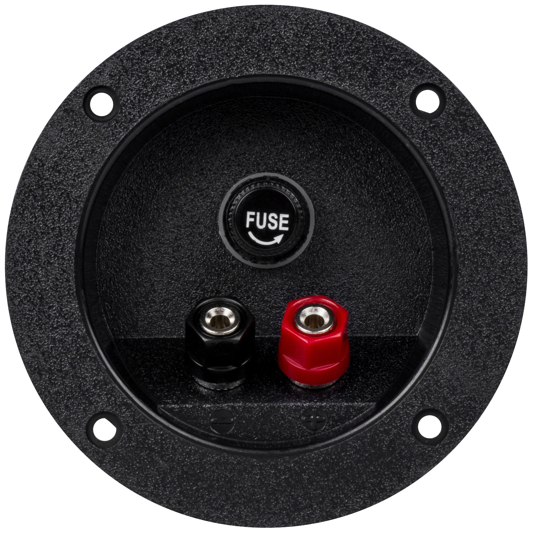 Round Speaker Terminal Cup with Fuse Holder Binding Post Banana Jack