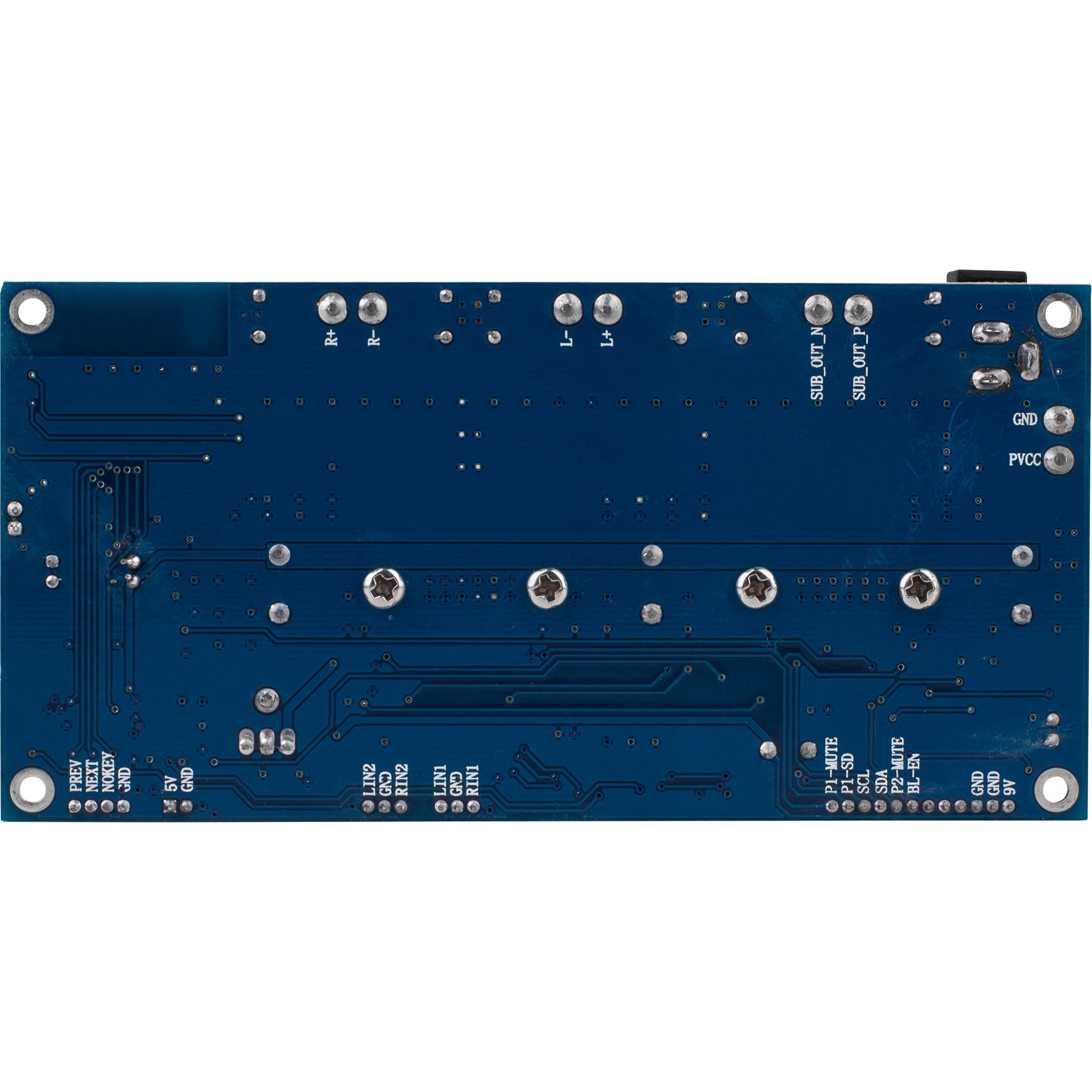 2.1 Amplifier 50W x 50W x 100W with Built-In Bluetooth 3.0 Backlit LCD Screen, and IR Remote