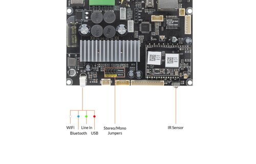 Up2Stream Mono Amplifier Module WiFi Bluetooth 5.0