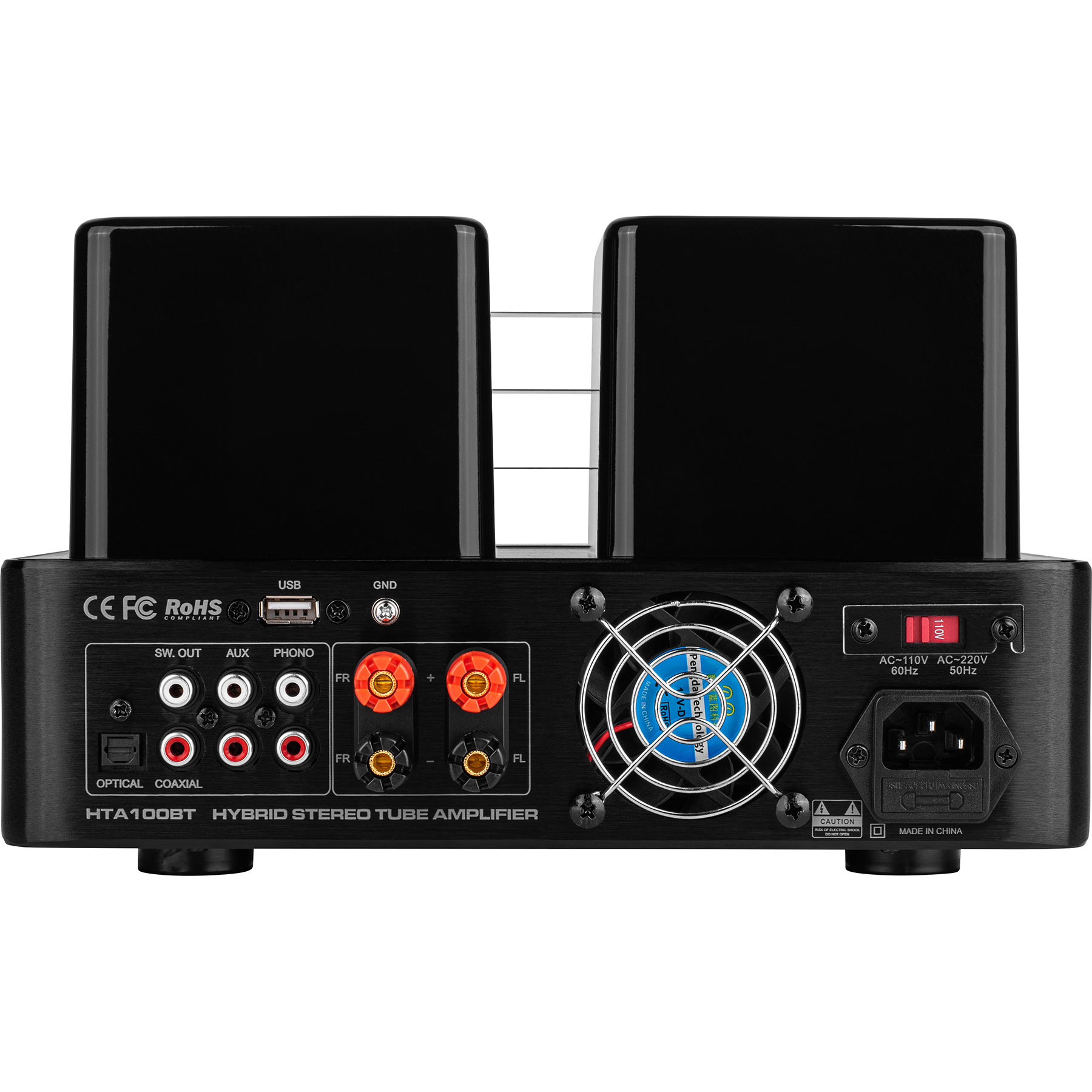 HTA100BT Hybrid Stereo Tube Amplifier with Bluetooth USB Aux In Sub Out