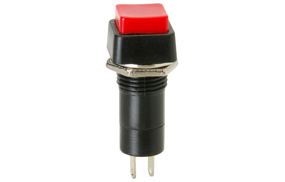 SPST Square Push Button Switch Click On/Click Off 1A 250V