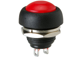 Momentary N.O. Raised Push Button Switch Red