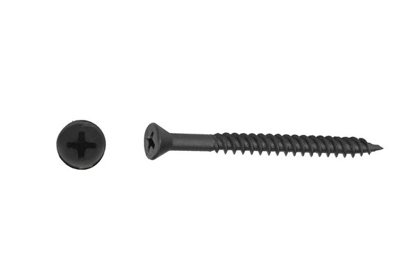 Trim Head Wood Screw Black | 3.3 mm x 41.3 mm