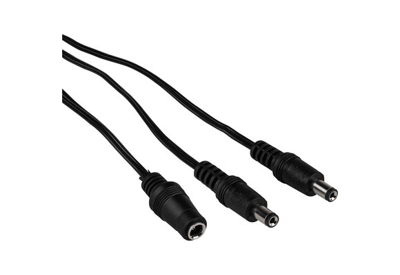 2.1 x 5.5 mm Power Y Cable 1 Female to 2 Male