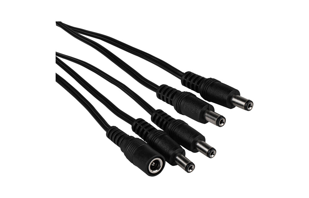 2.1 x 5.5mm DC Y Cable 1 Female to 4 Male 20 AWG 50 cm